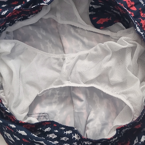 Ocean + Coast Men's Fish Print Swim Trunks - Picture 4 of 8